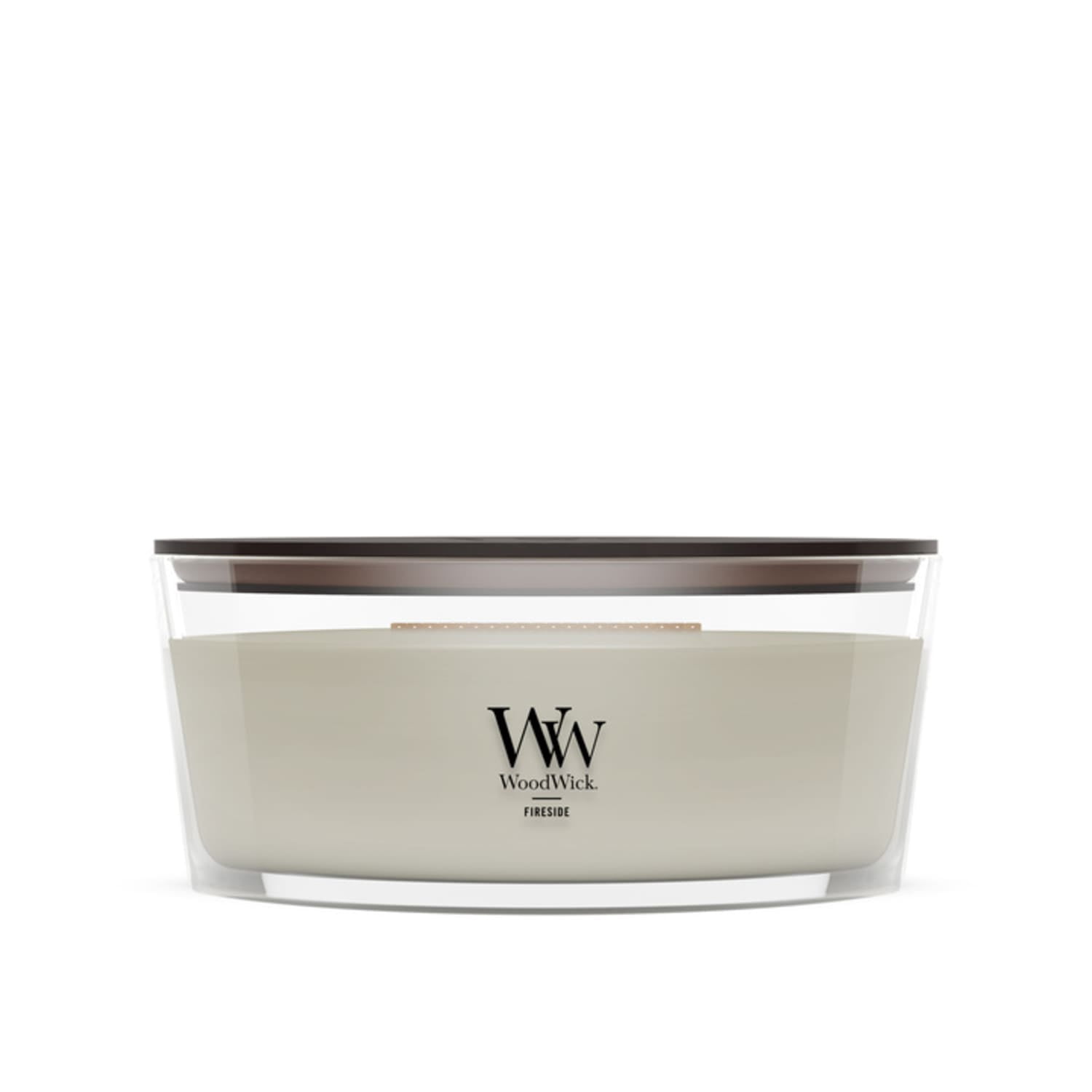 (2 pack) WoodWick Ellipse Scented Candle, Fireside, 16 oz