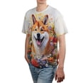 thumbnail image 4 of Welcome Spring Summer Shiba Inu Portrait Flower Blue Sky All Over Print 3D Shirt Unisex Merch Shibas Dog Lovers Gifts Idea - 12001, 4 of 6