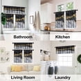thumbnail image 2 of Marble and Gold Kitchen Curtains Tiers and Valances Set 3 Piece for Windows Creative Texture Kitchen Window Curtains Set,Gold Glitter Marble Valances for Living Room(36" Tiers Set), 2 of 6
