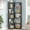 Dark Gray, variant on Yardi Yarda 6-Tier Corner Bookshelf, 64.96" Corner Bookcase with Anti-Drop Panel, Dark Gray