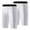 2pcs Black+White Shorts, variant on Youth Boys Compression Pants One Leg Compression Tights Leggings for Basketball 3/4 Athletic Pants Workout Base Layer