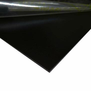 Black Painted Aluminum Sheet 0.040" x 12" x 24" 