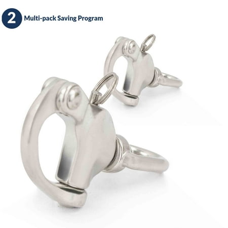 Swivel Eye Trigger Snap - Five Oceans Stainless Steel Swivel Eye Snap Bail Shackle, 2 3/4