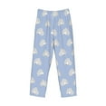 thumbnail image 6 of Uemuo Cute Poodle Dog Pattern Men's Wide Leg Palazzo Lounge Pants with Pockets Light Weight Loose Comfy Casual Pajama Pants-X-Large, 6 of 9