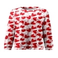 thumbnail image 3 of AMERTEER Chandails en Molleton de la Saint-Valentin pour Femmes Manches Longues Col Rond Pull, 3 of 3