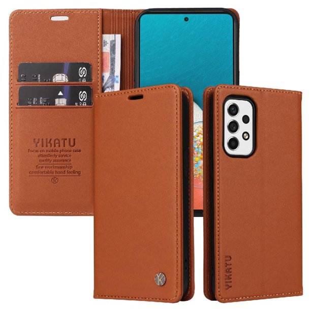 Funda para Samsung Galaxy A73 5G Estuche de Cuero PU Tipo Cartera con Ranuras para Tarjetas y Cierre Magnético