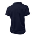 thumbnail image 5 of Men's Short Sleeve Quarter Zip Golf Polo Quick Dry Lightweight Lapel Workout T-Shirt Navy XL, 5 of 5