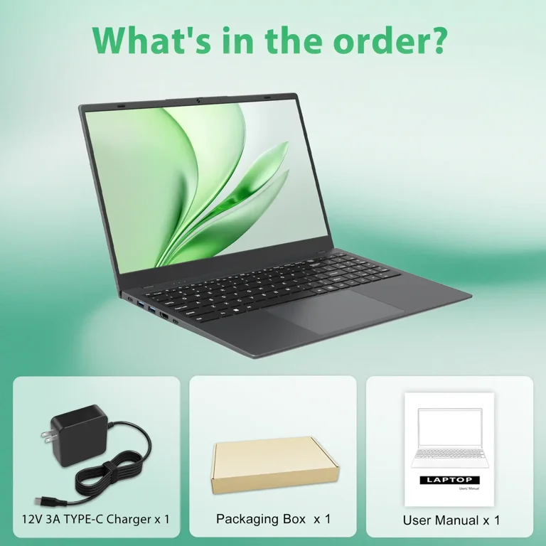 15.6 FHD IPS Laptop, 256GB SSD 8GB RAM, Intel 6500Y with 2 Cores 4