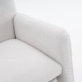 thumbnail image 3 of Noble House Nesta Upholstered Glider Rocking Chair, Reclining Nursery Armchair with Adjustable Footrest, Ivory, 3 of 21