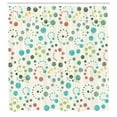 thumbnail image 3 of Ambesonne Modern Art Shower Curtain, Grunge Polka Dots Print, 69"Wx70"L, Apple Green, 3 of 3