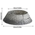 thumbnail image 2 of UFOUND Christmas Tree Collar Farmhouse Tree Skirt Xmas Tree Base Cover Decoration Woven Holiday Tree Ring Tree Collar Basket Base Cover, 2 of 3