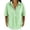 Green, variant on Admvng Women's Striped Lapel Blouse Short Sleeve Casual Relaxed Fit Tops