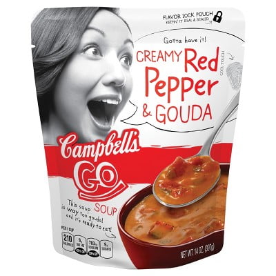 Campbell's Go Creamy Red Pepper & Gouda Soup 14 oz by