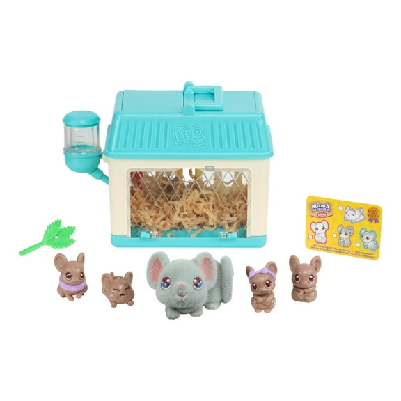 Little Live Pets - Mama Surprise Minis. Feed and Nurture a Lil' Mouse Inside Their Hutch, Ages 5 