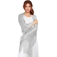 thumbnail image 5 of Chales y envolturas para mujer, vestidos de noche, boda, fiesta con borla, 5 of 5