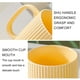 thumbnail image 3 of Taza de cerámica de 400 ml con rayas verticales es fresca y sencilla. Taza de desayuno con rayas verticales y tapa. Taza de café de oficina y taza de agua., 3 of 5