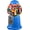 Blue, variant on Vintage Gumball Machine - 11-Inch Retro-Style, Coin-Operated Cast Metal Vending Machine with Glass Globe and Free Spin by Great Northern Popcorn (Red)
