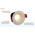 thumbnail image 3 of 3 Pack 2" LED Recessed Canless Downlight - 5CCT Adjustable Color Temp - Choose Finish, 3 of 3