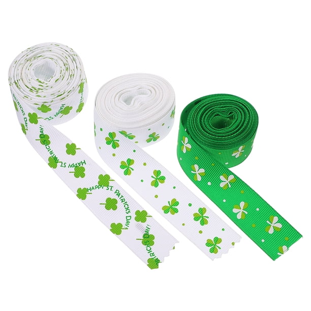 KAKOWELY 3 rollos de cinta para envolver regalos, ideal para fiestas del Día de San Patricio.