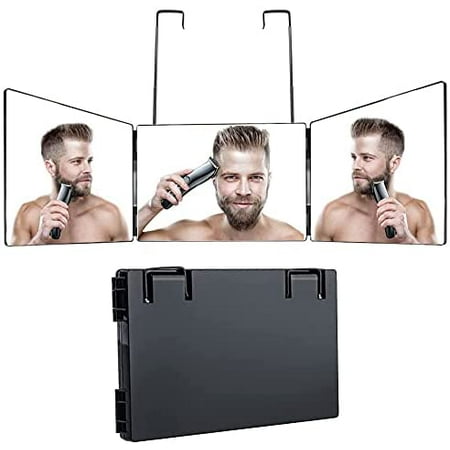 Portable 3 Way Trifold Mirror, 360° Barber Mirror for Hair Cutting,Hair  Styling, Shaving, Grooming, Dye Hair and Makeup with Adjustable Height  Brackets, Good for Travel Home Bathroom | Walmart Canada