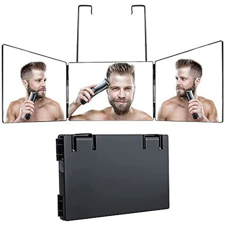 Portable 3 Way Trifold Mirror, 360° Barber Mirror for Hair Cutting,Hair Styling, Shaving, Grooming, Dye Hair and Makeup with Adjustable Height Brackets, Good for Travel Home Bathroom | Walmart Canada Portable 3 Way Trifold Mirror, 360° Barber Mirror for Hair Cutting,Hair Styling, Shaving, Grooming, Dye Hair and Makeup with Adjustable Height Brackets, Good for Travel Home Bathroom | Walmart Canada