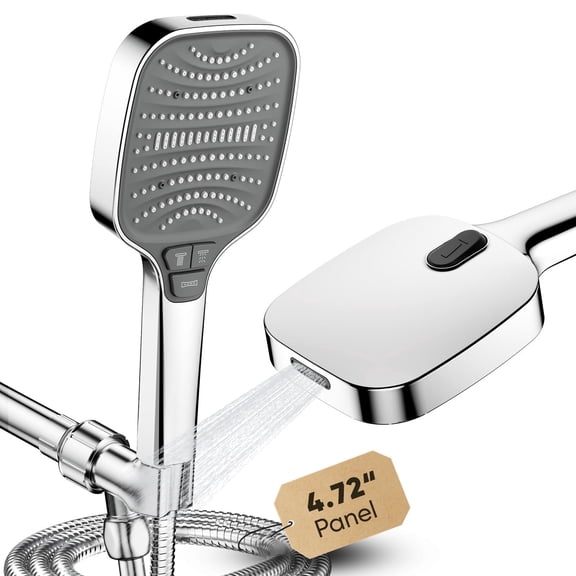 ENRUNEST, 8 Modes 2.5 GPM Wall Mount Showerhead and Handheld Shower