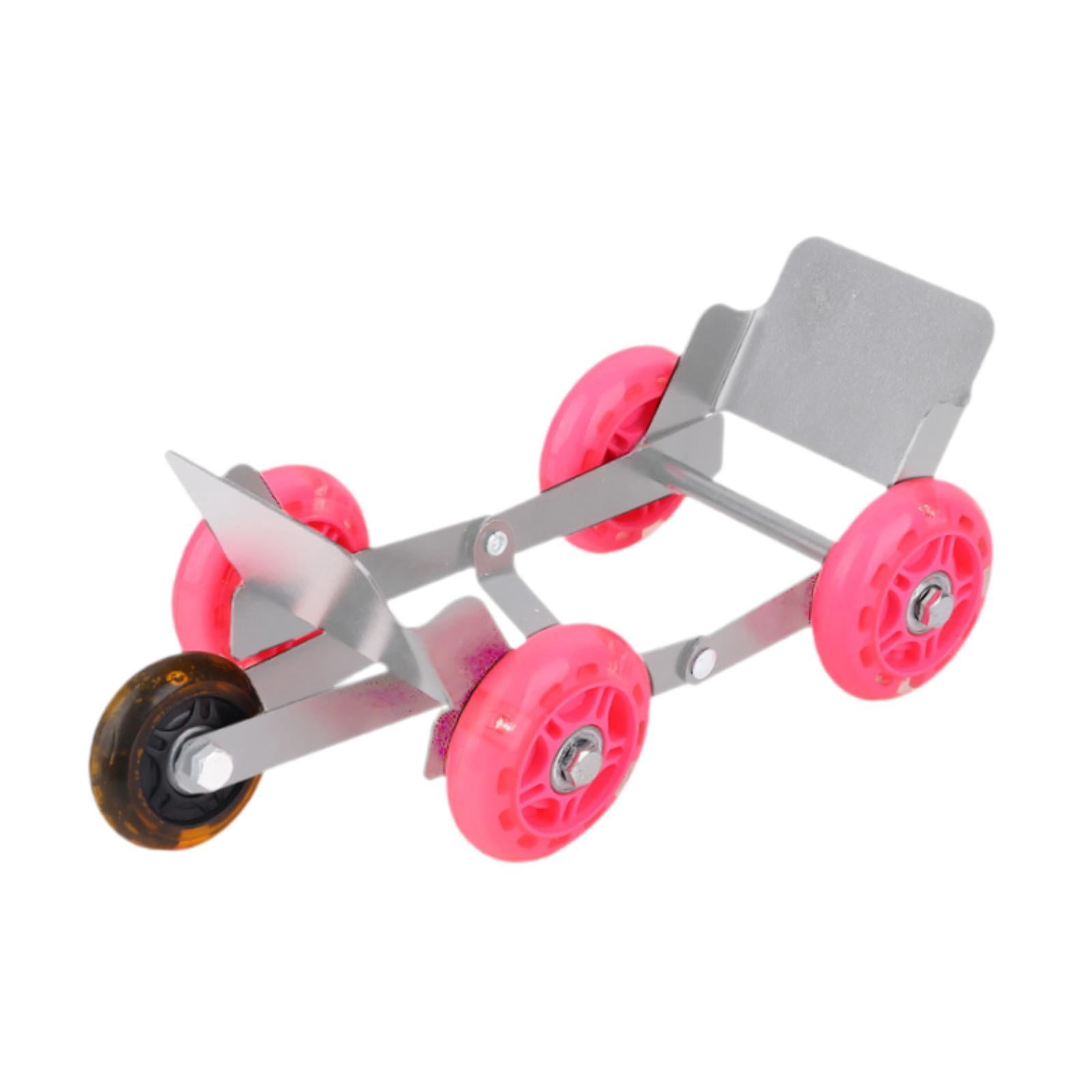 Wzmzjy Generic Motorcycle Wheel Dolly Roller Tire Dolly Cart Roadside Assistance Garage Silver