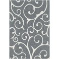 thumbnail image 1 of Unique Loom Decatur Modern Area Rug 6' 4 x 9' Rectangle Dark Gray/Ivory, 1 of 1