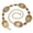 Bronze, variant on Catelles Women's Vintage Bronze Alloy Waist Chain, 119cm(46.85") One Size Adjustable Retro Carved Oval Decorative Waist Belt with Amber Inlay for Dresses Coats Boho Outfits