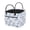 Blue Rose Print, variant on Garronmavis Cute Ladybug Print Quilted Laundry Basket with Handles, Large Capacity Fabric Storage Hamper, Aesthetic Decorative Organizer for Bedroom, Nursery, Bathroom & Laundry Room