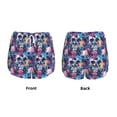 thumbnail image 3 of Fuzoiu cool Skull colorful Print Women's Athletic Shorts, Double-Layer Running Shorts with Pocket,Women's Workout Shorts for Yoga, Gym, and Workouts-Medium, 3 of 7