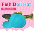 thumbnail image 4 of Sombrero de pez 3D para mujer y hombre, gorro de viaje de zoológico de invierno, visera de dibujos animados para niña y niño, GORRA especial de béisbol Hip Hop, regalo de Navidad, 4 of 4