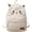 white, variant on Corduroy Cat Ear Backpack Novelty Animal Daypack Grey 38x28cm 1Pc