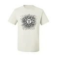 thumbnail image 2 of Wild Bobby Radiating Sun Puff Print Fashion Men's Tee, White, 3X-Large, 2 of 6