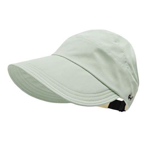 Wide Brim Visor Hat Adjustable UV Protection Summer Ponytail Hat for Beach Golf Wide Brim Visor Hats for Women-Lightweight Packable Ponytail  main image 2