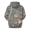 thumbnail image 7 of Womens Camo Hoodies Oversized Maple Leaf Fleece Pullover Sweatshirts Long Sleeve Unisex Mens Shirts Tops, 3XL Camouflage, 7 of 7