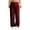 Wine #41, variant on Ribbed Lounge Pants Women with Pockets Baggy Wide Leg Knit Pants Soft Pull On Low Rise Sweater Pant Comfy Casual Pant Black 2XL