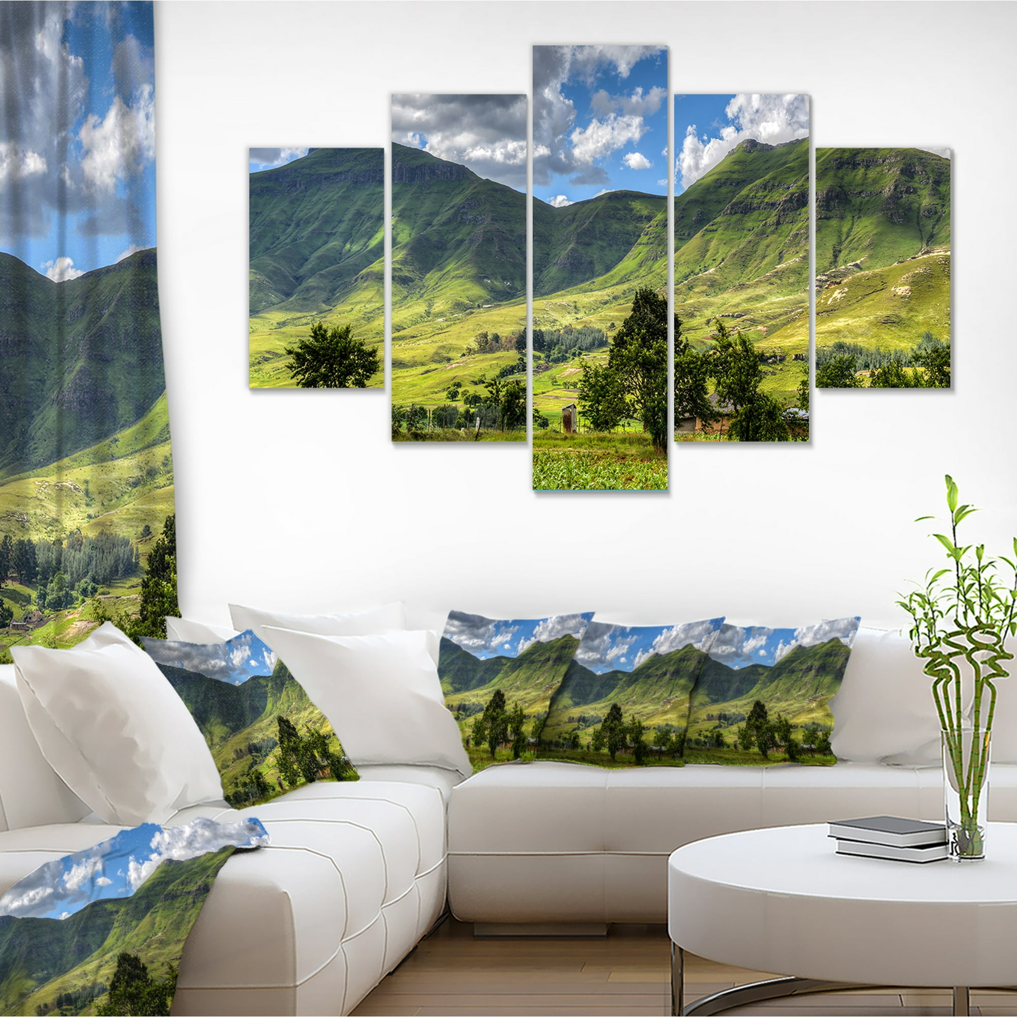 Lesotho Mountains Panorama Landscape Canvas Art Print Walmart Canada