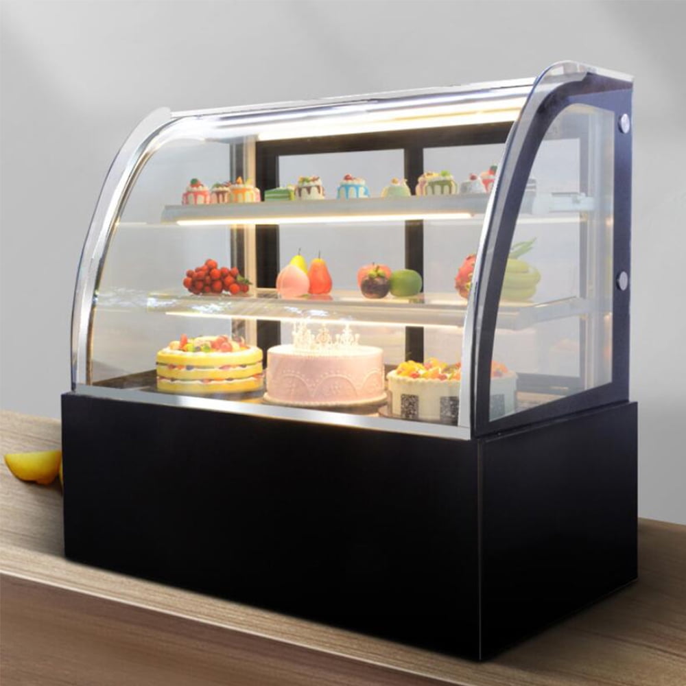 INTBUYING 35" Commercial Countertop Refrigerated Cooling Cake Showcase