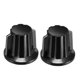 thumbnail image 1 of 2 Pcs 6mm Inserción Eje 20x24.3mm Plástico Perilla Rotativa del Potenciómetro Negro, 1 of 4