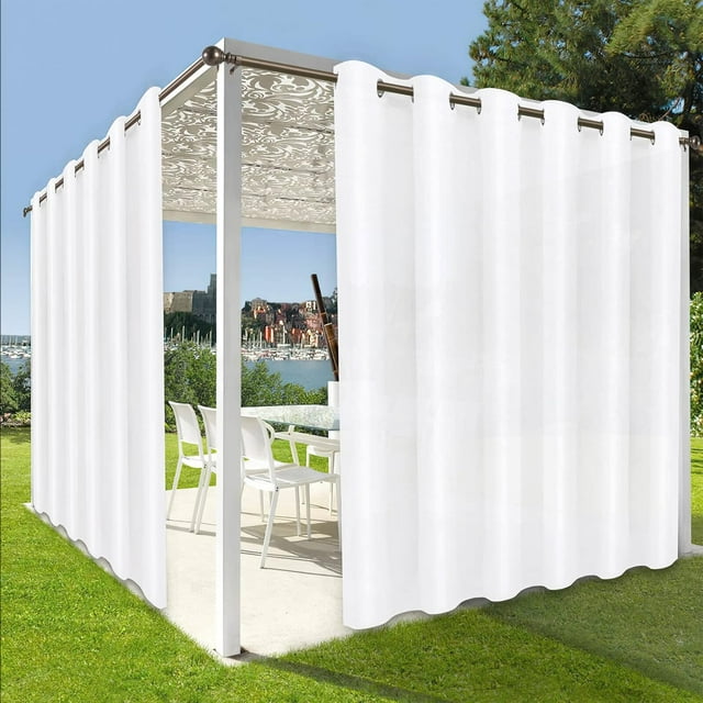 Rideaux Intérieurs Extérieurs pour Patio \ Panneau de Rideau à Oeillets Bloquant le Soleil pour Intimité, Rideaux Résistants aux Intempéries pour Gazebo, Véranda avant, Pergola, Kaki G x H Panneau
