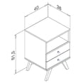thumbnail image 2 of Buró, Mesa de Noche, Lateral, Auxiliar Bertolini RT 3103 Rustico, 2 of 3