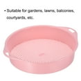 thumbnail image 5 of Uxcell Garden Sifting Pan Plastic Potting Sieve Mesh Filter Soil Screen Tool, Pink, 5 of 5