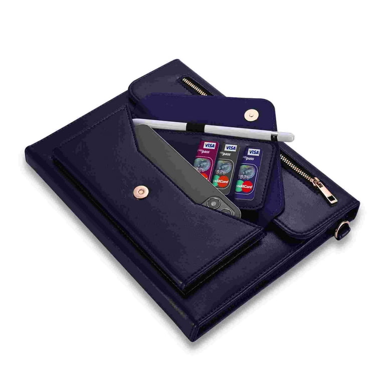 Dteck Wallet Bag Case for iPad Pro 11 inch (M4) 2024,Premium