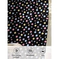 thumbnail image 6 of Sheer Curtains 45 Inch Length, Colorful Polka Dot Semi Sheer Curtains Light Filtering Window Treatment, Modern Minimalist Geometric Black Privacy Voile Drapes for Living Room Bedroom 52x45 Inch, 6 of 7