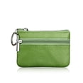 thumbnail image 5 of monedero de cuero verde Brillar súper mini para mujeres hombres niños llavero interno, 5 of 5