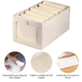 thumbnail image 3 of 6PCS Caja De Almacenamiento Plegables Cajones Organizador De Ropa Bolsa Cestos Almacenamiento De Tela Resistente Closets Cajas Organizadoras De Almacenaje Para Ropa Juguetes Libros Dormitorio, 3 of 7