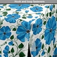 thumbnail image 4 of Floral Dog Crate Cover, Blooming Poppies Leaves Spring Tones Hand Drawn Sketch Repetitive, Easy to Use Pet Kennel Cover Small Dogs Puppies Kittens, 7 Sizes, Emerald and Deep Sky Blue, by Ambesonne, 4 of 6