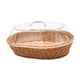 thumbnail image 1 of Cesta de mimbre para frutas, cesta de pan tejida de imitación de ratán, organizador de almacenamiento para despensa 35cmx45cm, 1 of 9