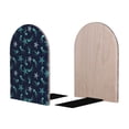 thumbnail image 2 of Naloa Ice Blue Starfish and Jellyfish 2 Pcs Bookend Large Capacity Office Book Ends for Home Office Library School Study Decoration, 2 of 8